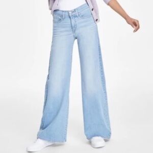 Levi's Light Blue Wide Leg Jeans